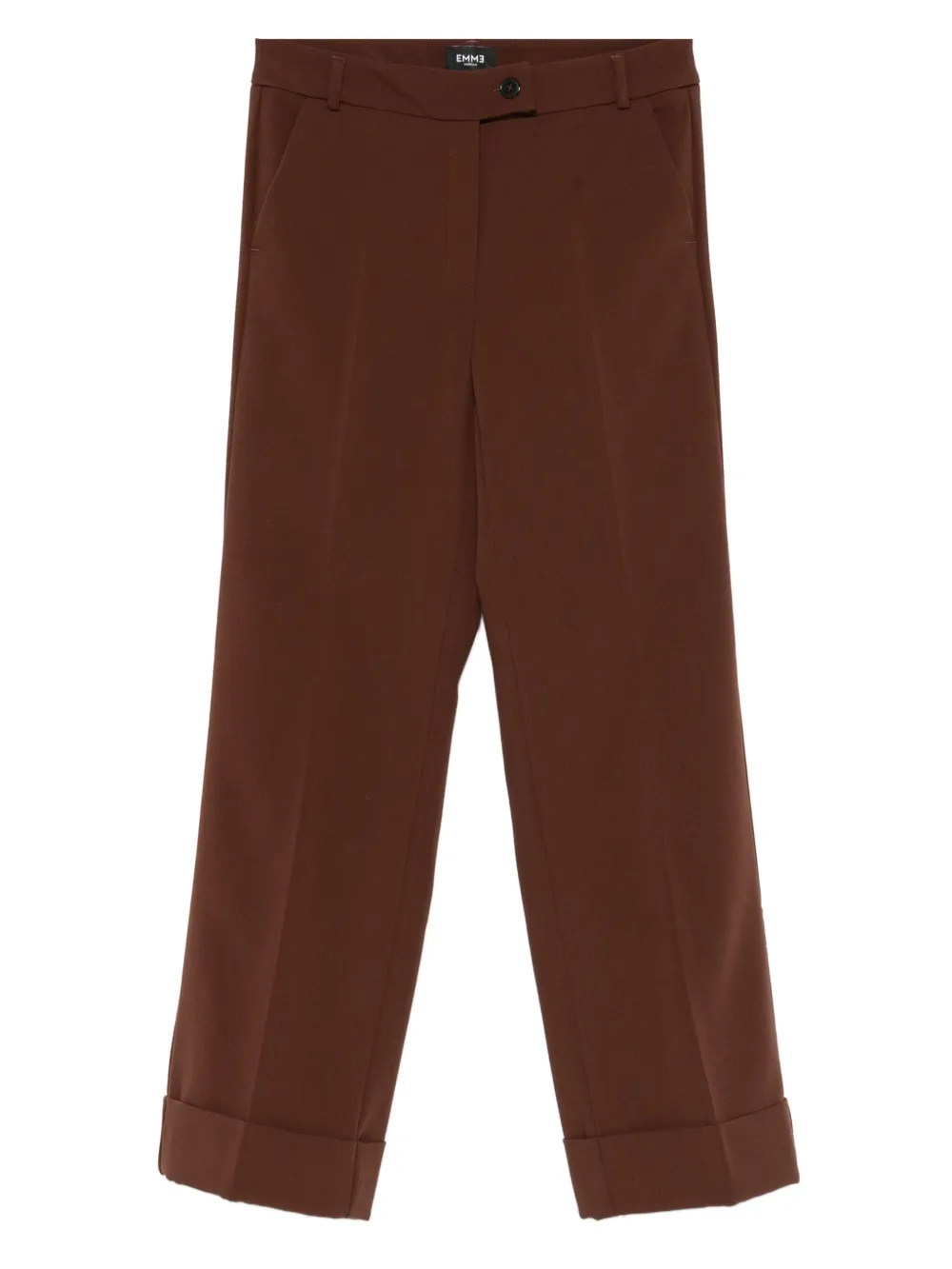 Marella cuffed-hem tailored trousers - Rosso