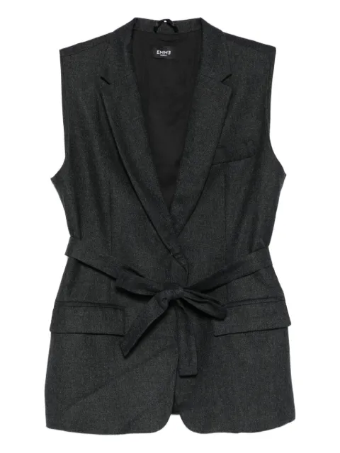 Marella chaleco Ursula con cintura lazada