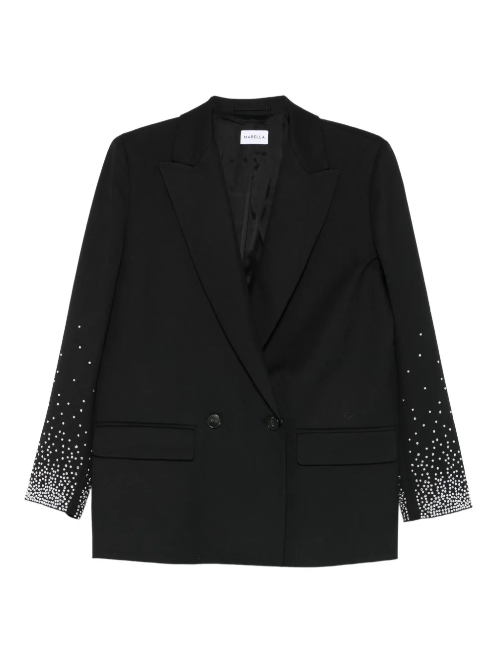 Marella blazer con detalles en las mangas y doble botonadura | negro | Image 1