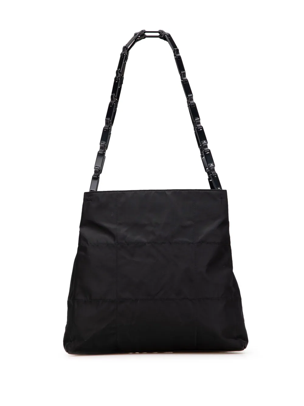 Prada Pre-Owned 2000-2013 キルティング テスート チェーン トートバッグ - ブラック Prada Pre-Owned 2000-2013 キルティング テスート チェーン トートバッグ - ブラック