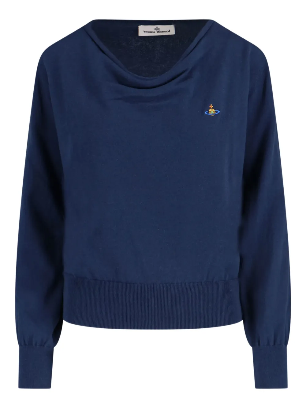 Vivienne Westwood Cotton And Cashmere Blend Sweater In Blue