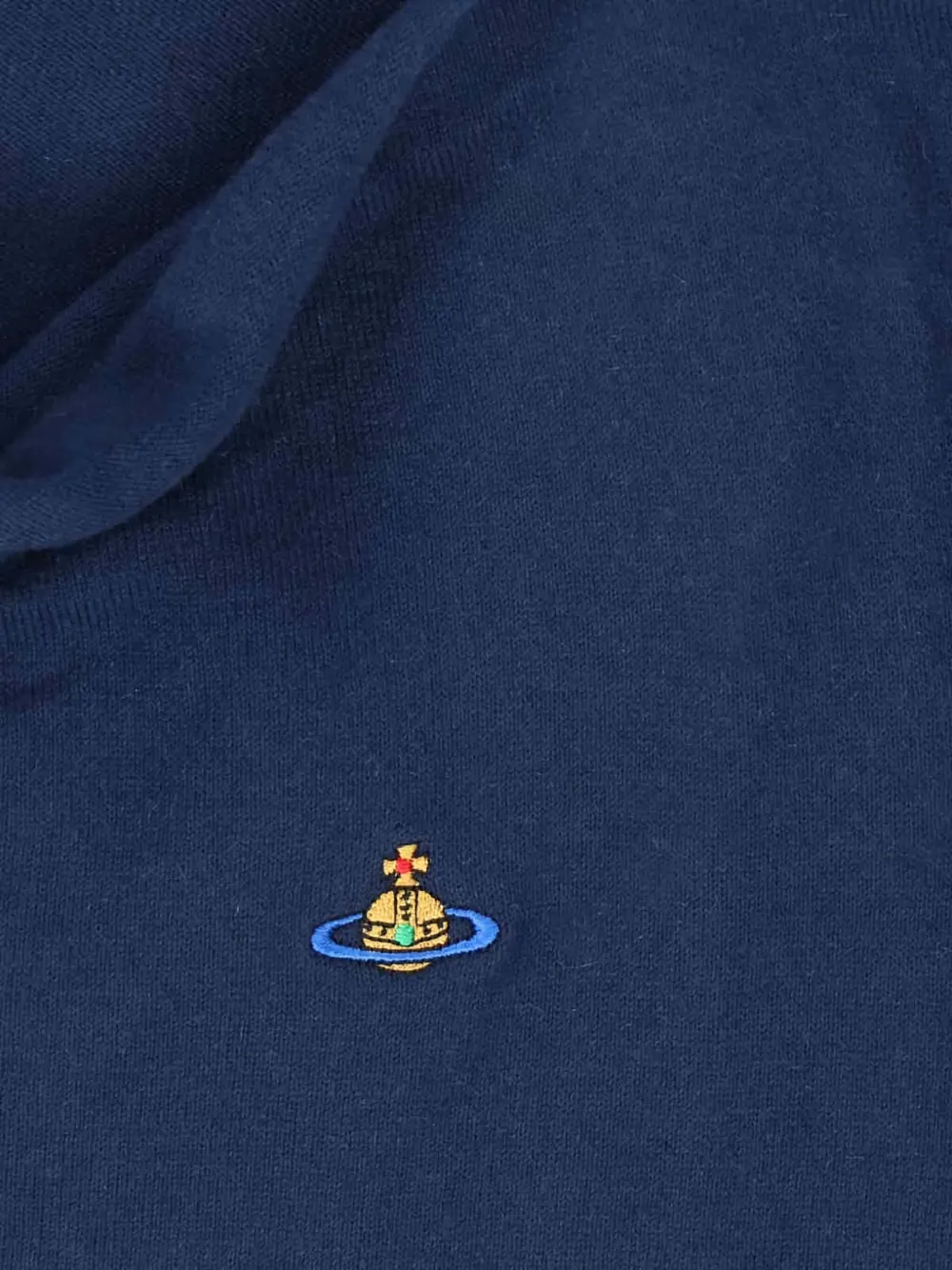 Vivienne Westwood Cotton And Cashmere Blend Sweater In Blue