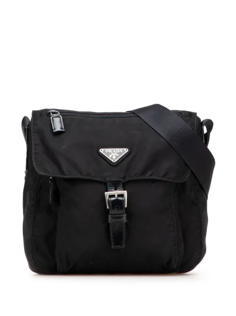 Prada Pre-Owned 2000-2013 Tessuto Zip Buckle Messenger Bag crossbody bag