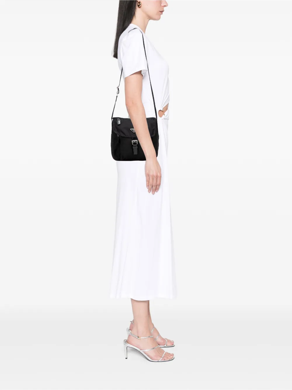Prada Pre-Owned 2000-2013 Tessuto Zip Buckle Messenger Bag crossbody bag | Pre-Owned | Image 2