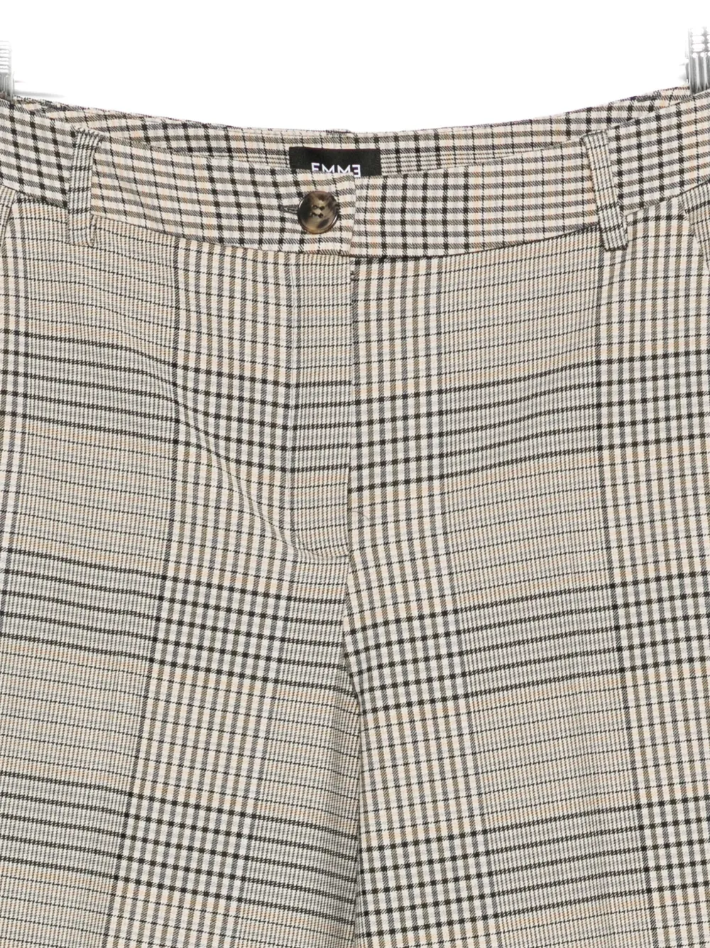 Marella Dany Checked Tailored Trousers In Brown