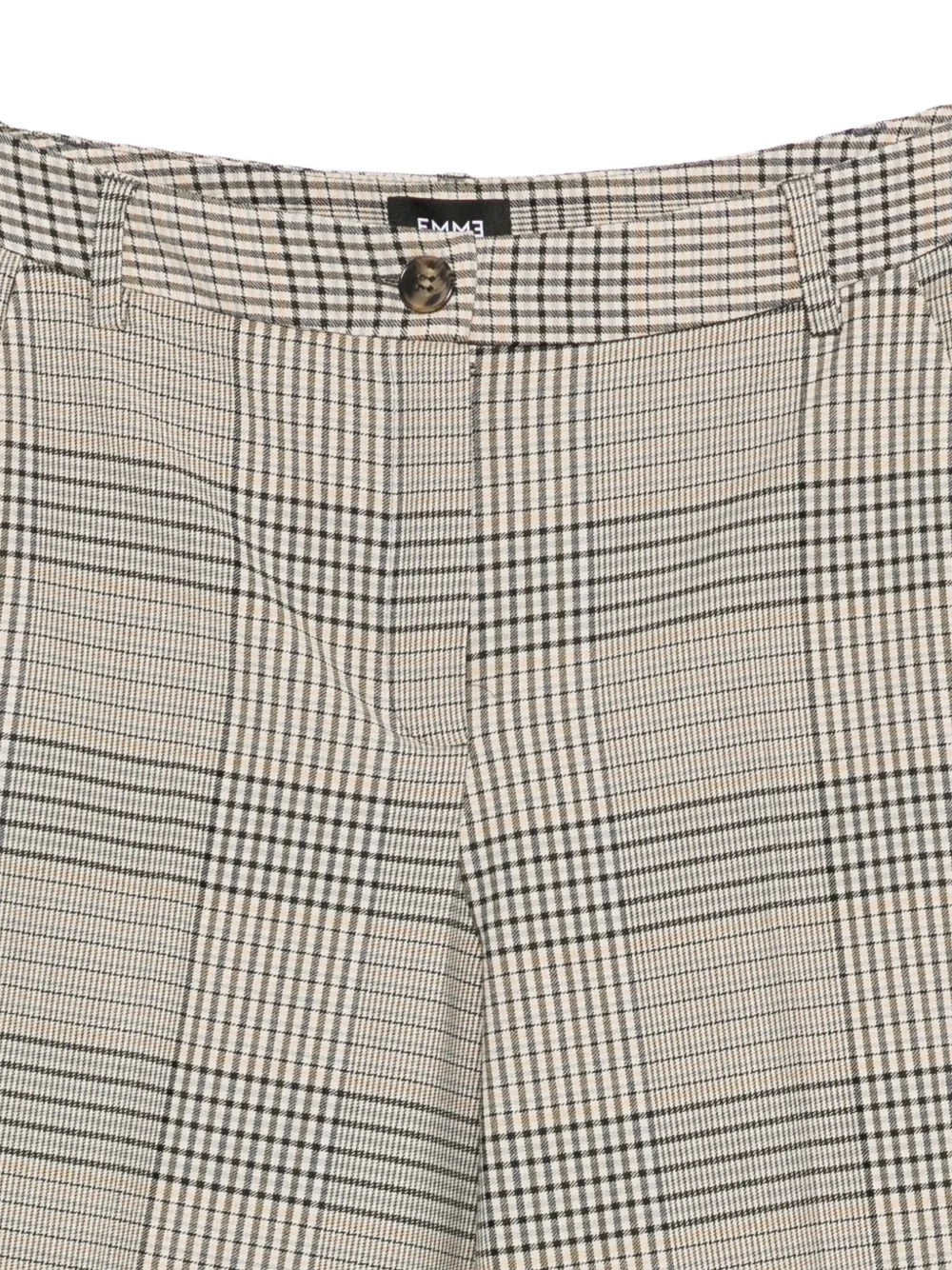 Marella Dany geruite pantalon Beige