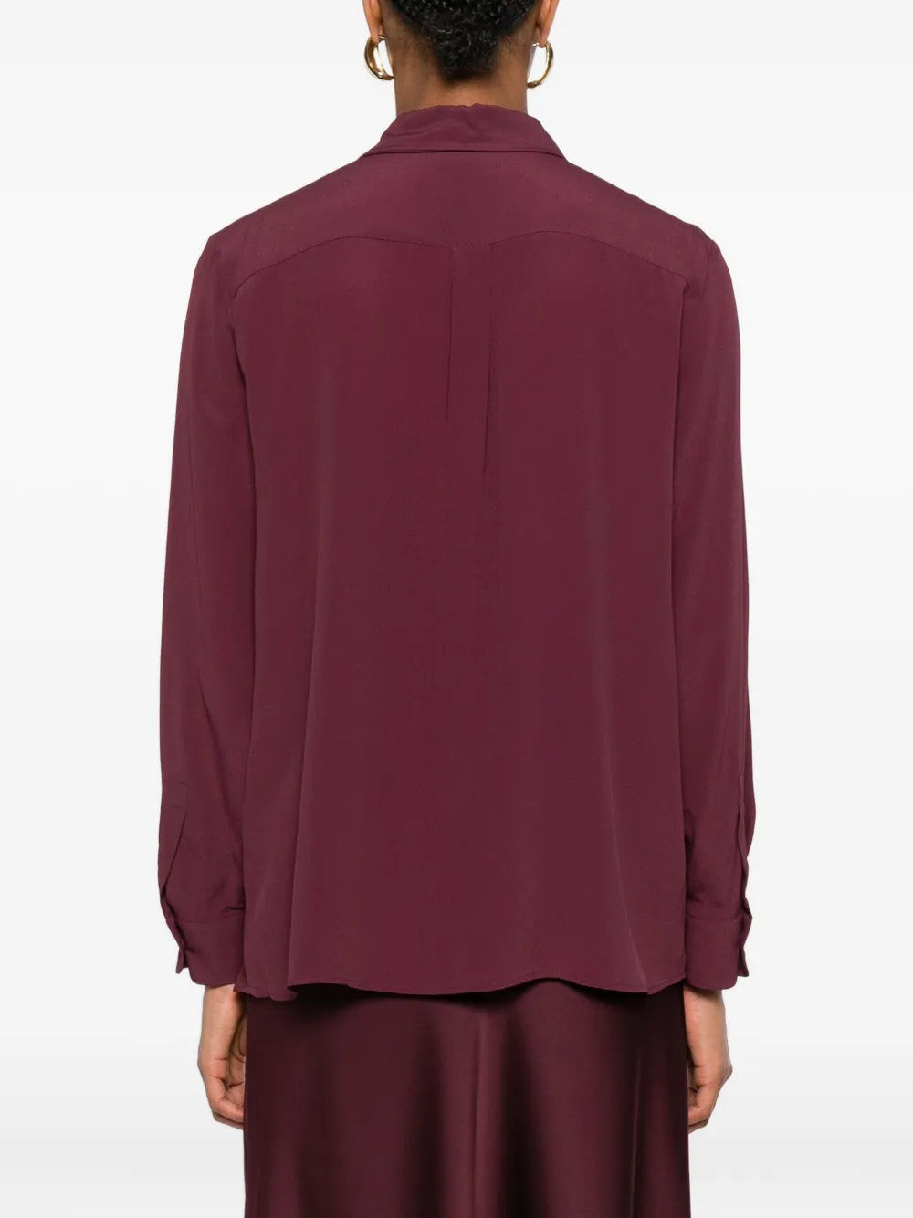 Marella long-sleeve double-pocket shirt Rood
