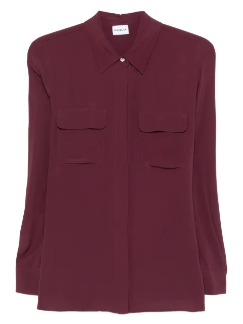 Marella long-sleeve double-pocket shirt