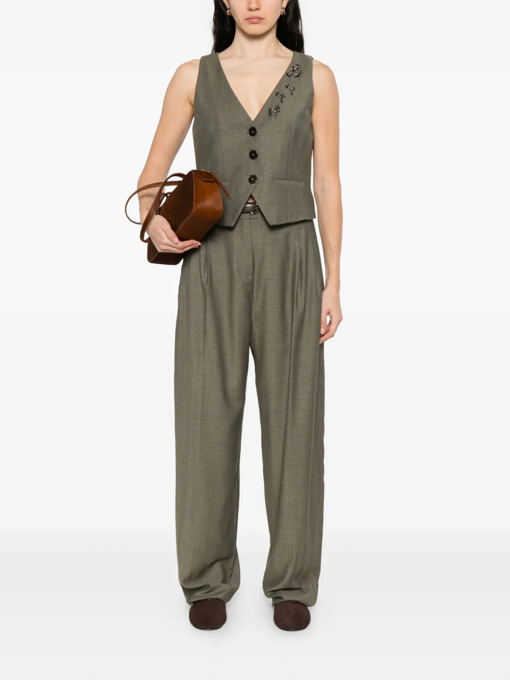 Marella embellished button waistcoat | Waistcoats & Gilets | Image 2
