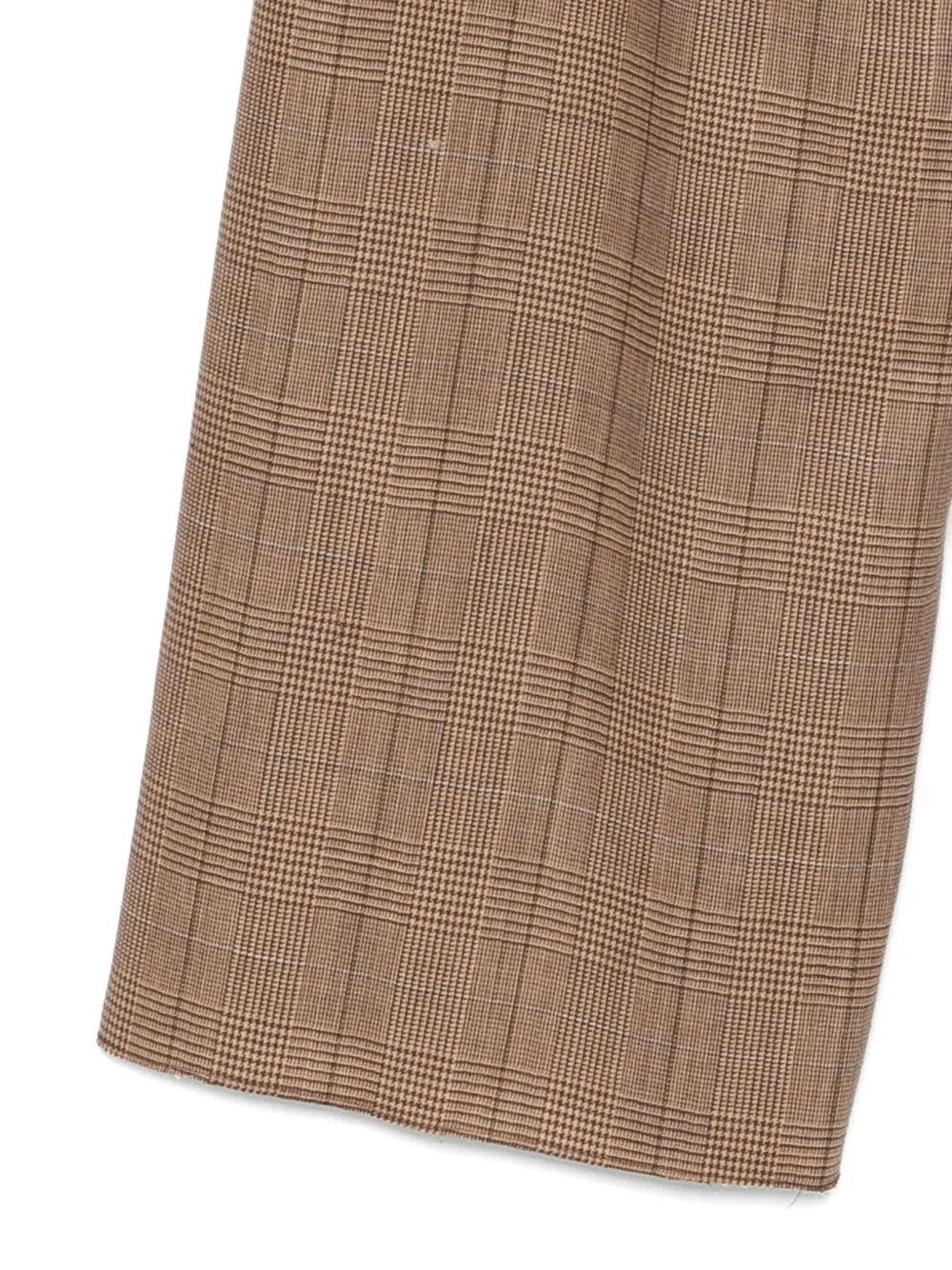 Marella Plaid-pattern Trousers In Brown