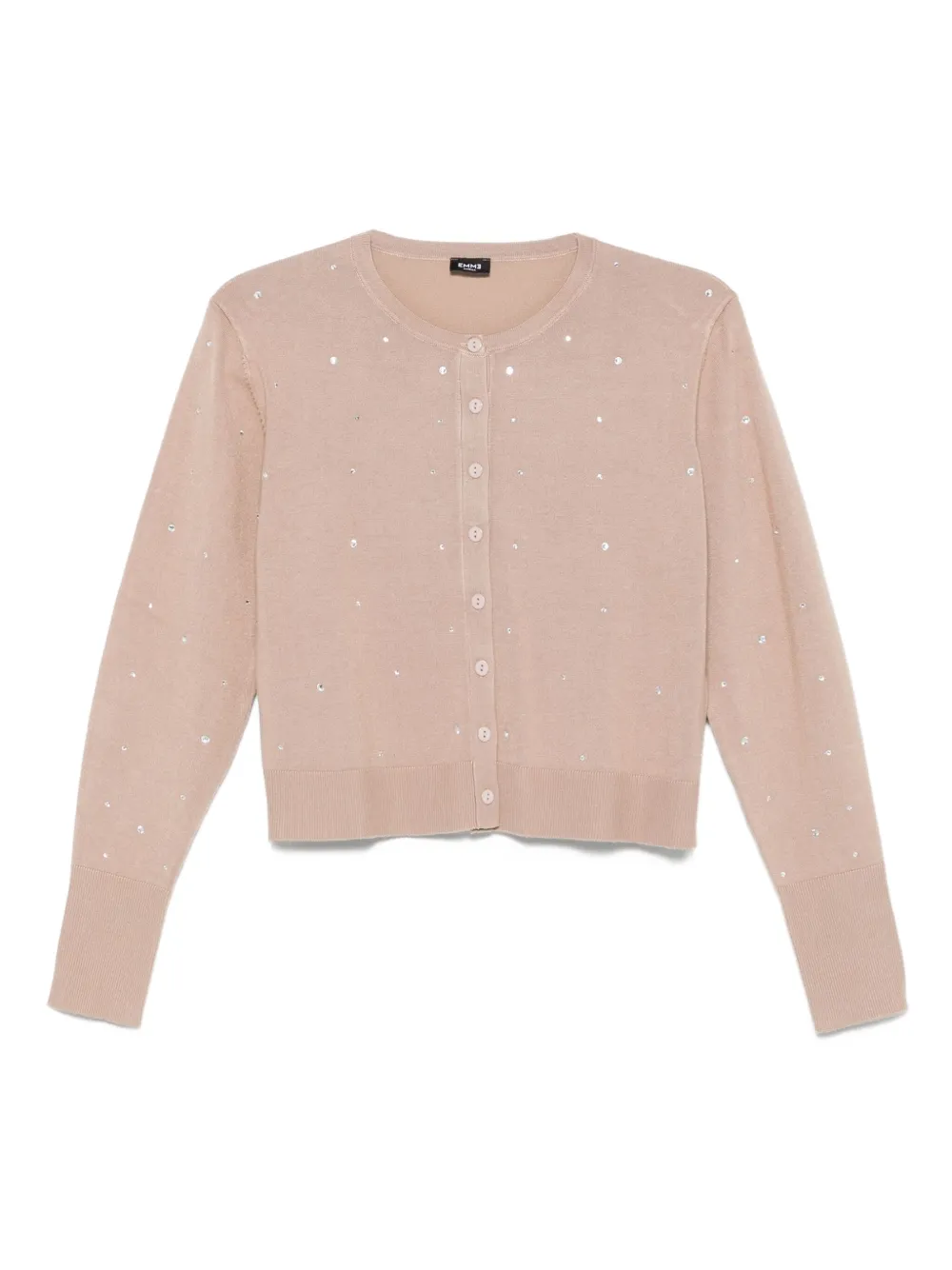 embellished-button cardigan