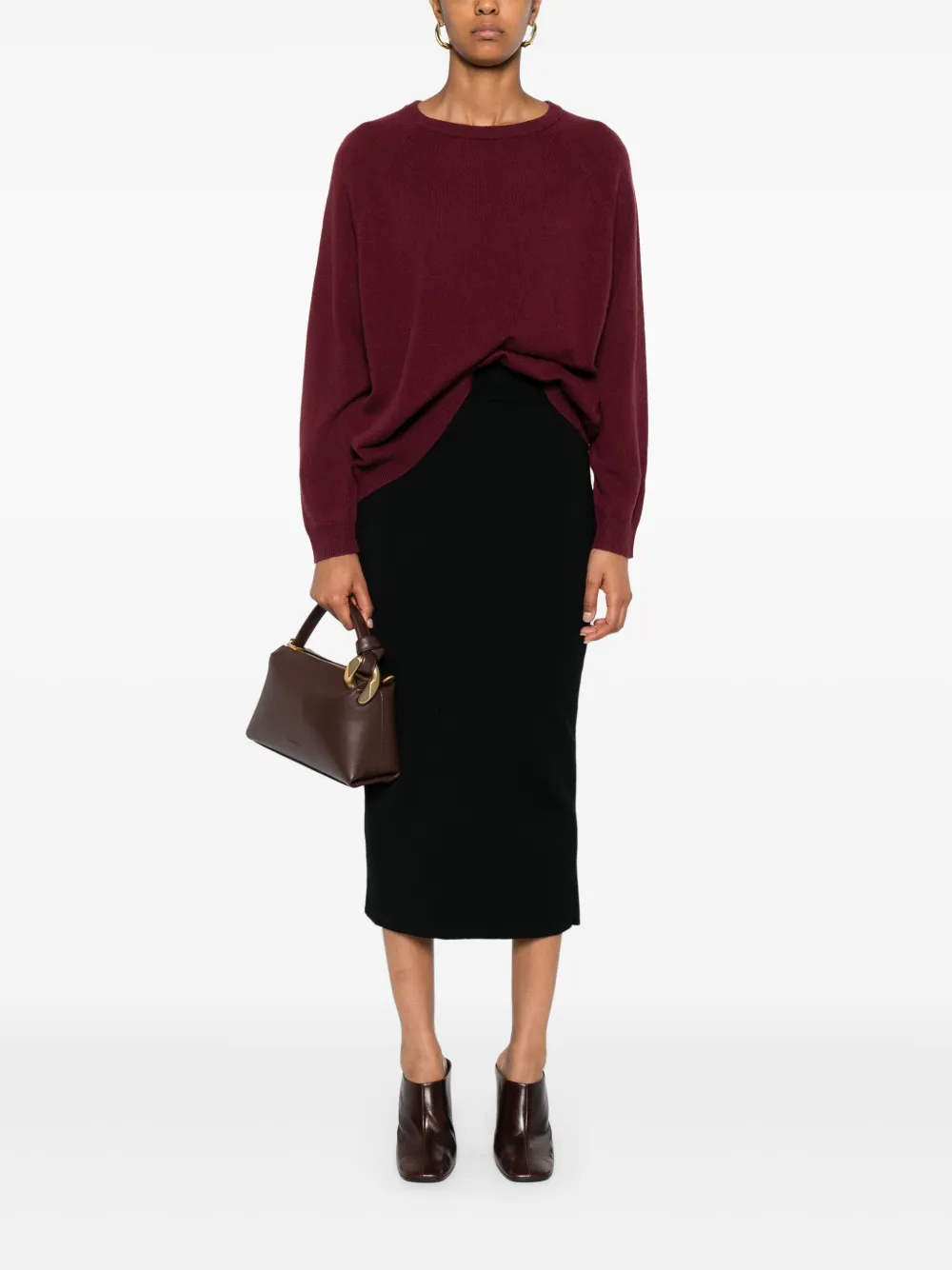 Marella long-sleeve cashmere sweater Rood