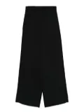 Marella elastic-waist wide-leg trousers - Black