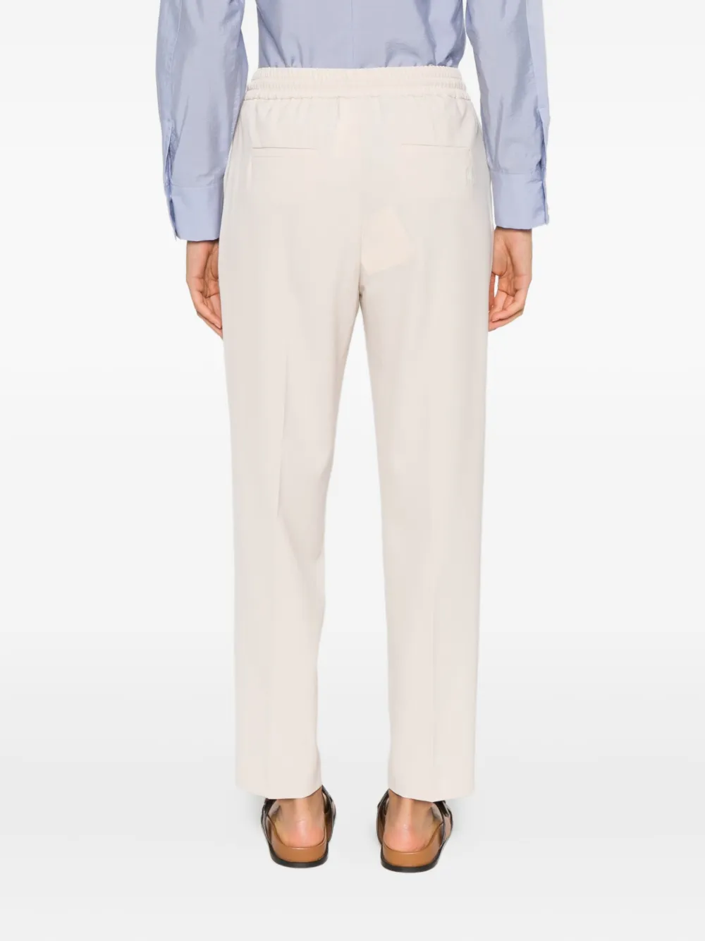 Monochrome Seme Drawstring Trousers In Neutral