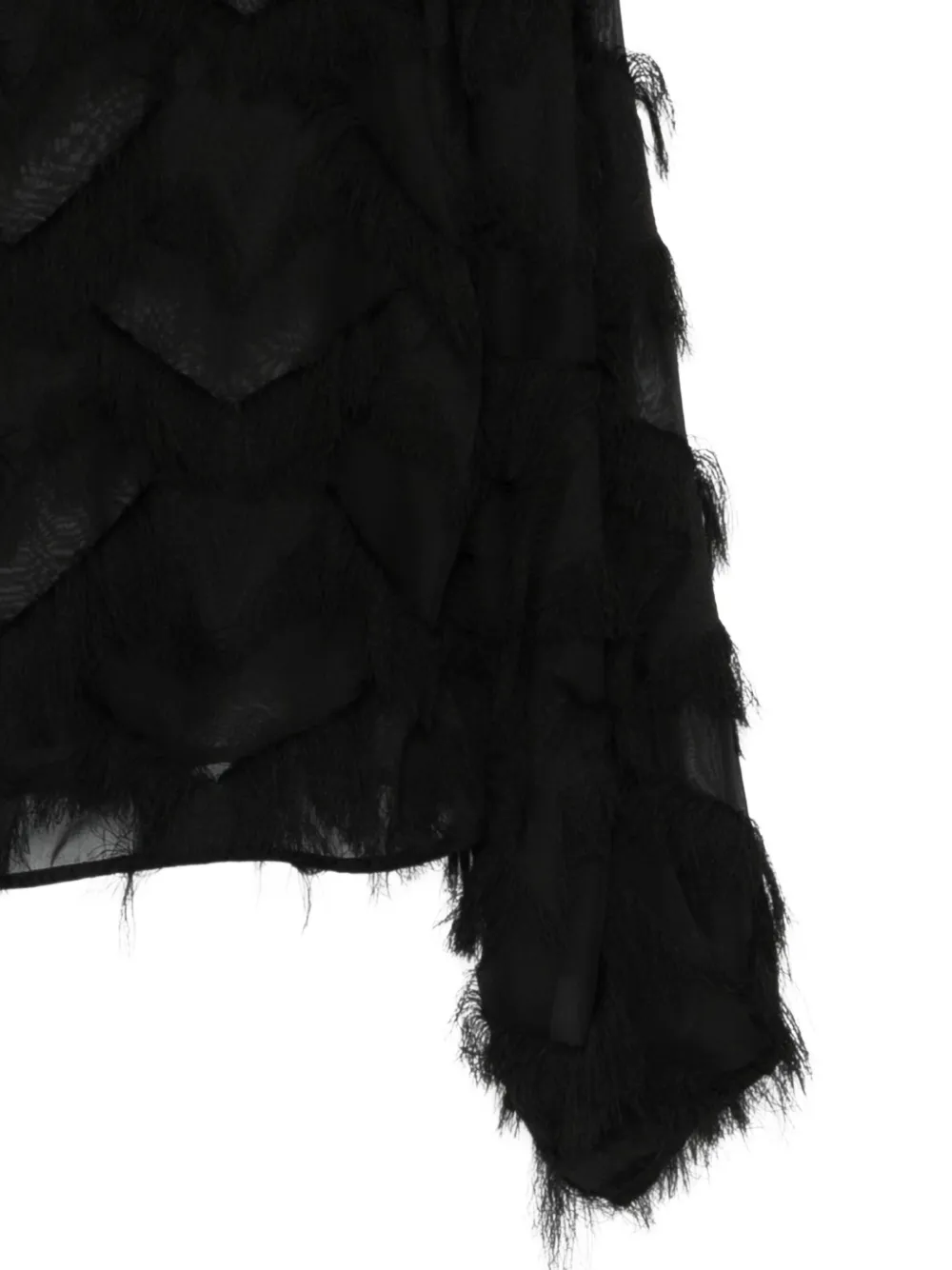 Marella Nomme blouse met franje Zwart