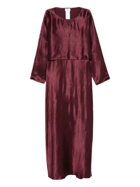 Marella satin long-sleeve dress