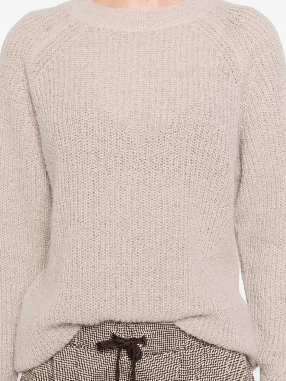 Marella Doccia Long-sleeve Sweater In Neutral