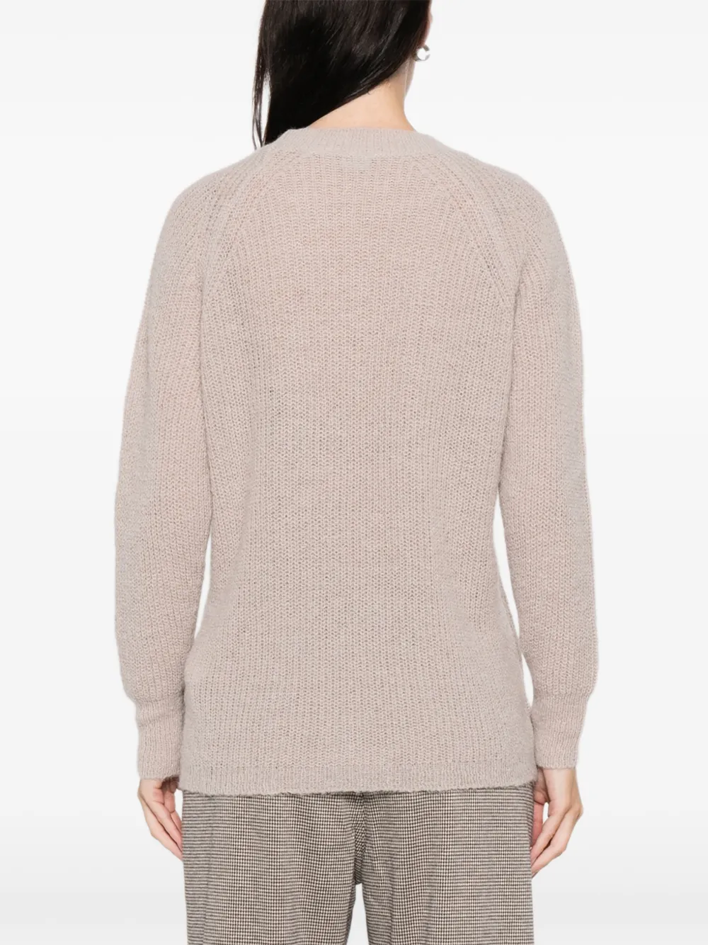 Marella Doccia Long-sleeve Sweater In Neutral