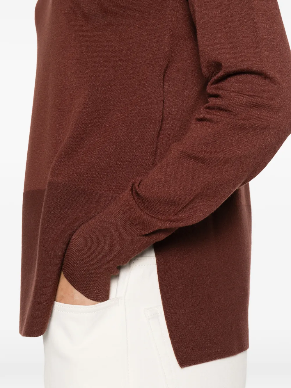 Marella Edam Long-sleeve Sweater In Brown