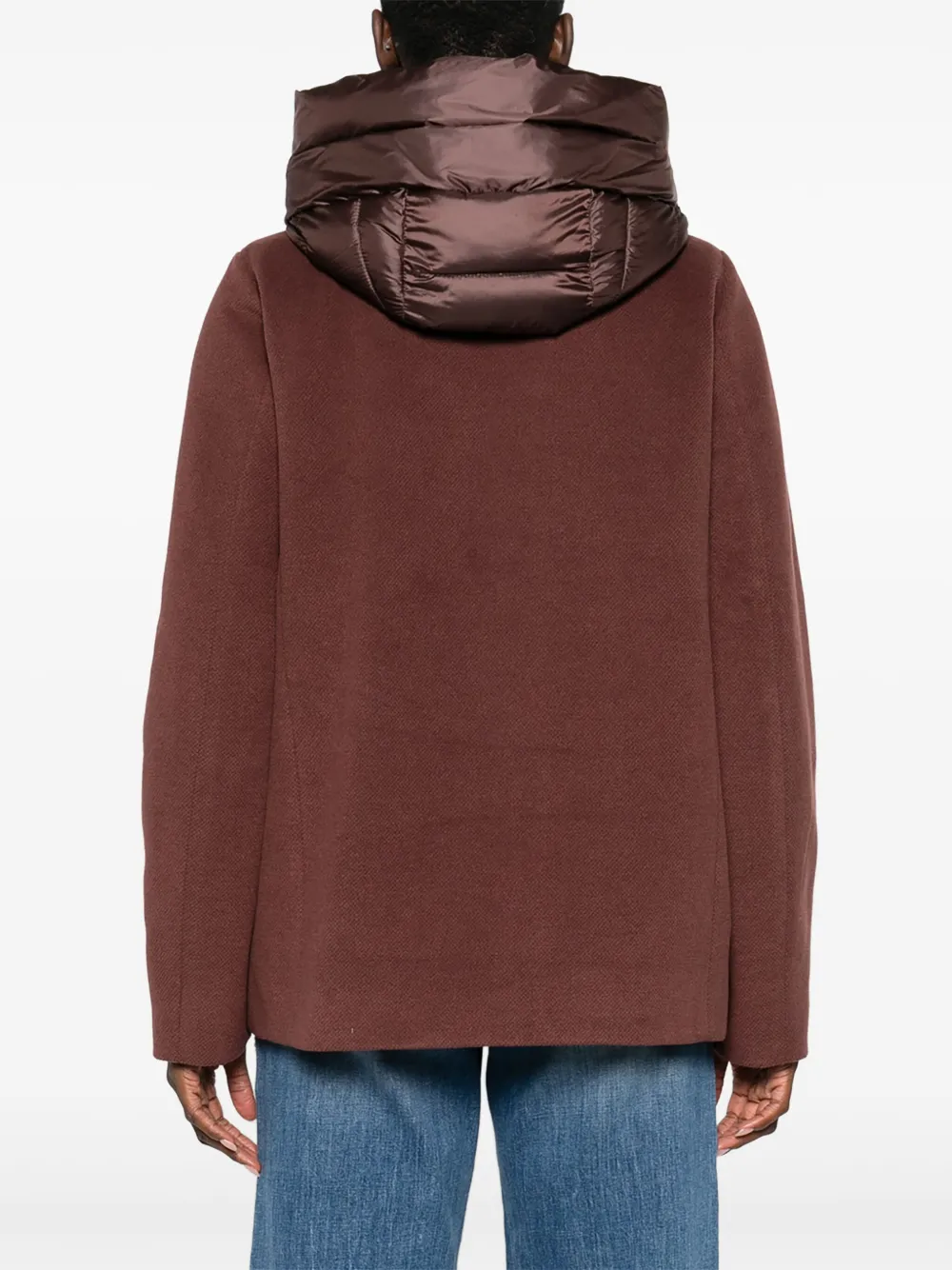 Marella Sorriso jack met capuchon en rits Rood