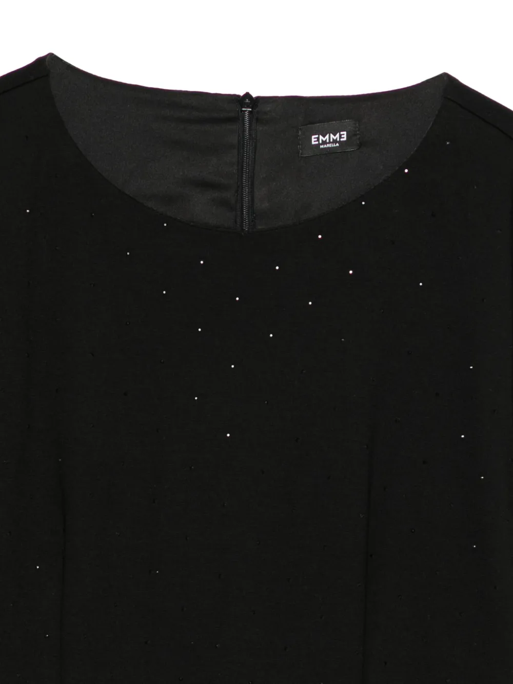 Marella Diction jurk verfraaid met stras Zwart