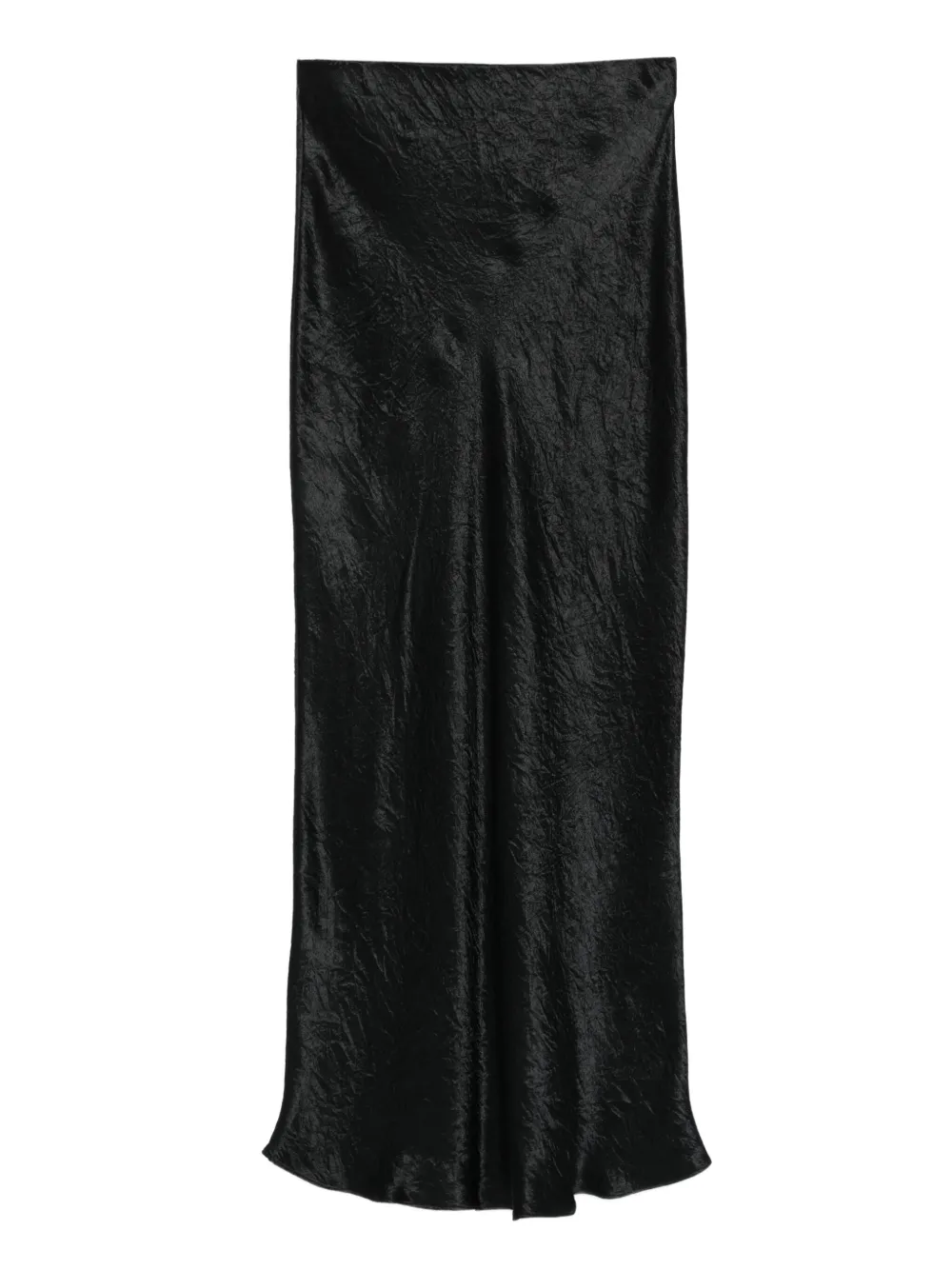 satin slip midi skirt