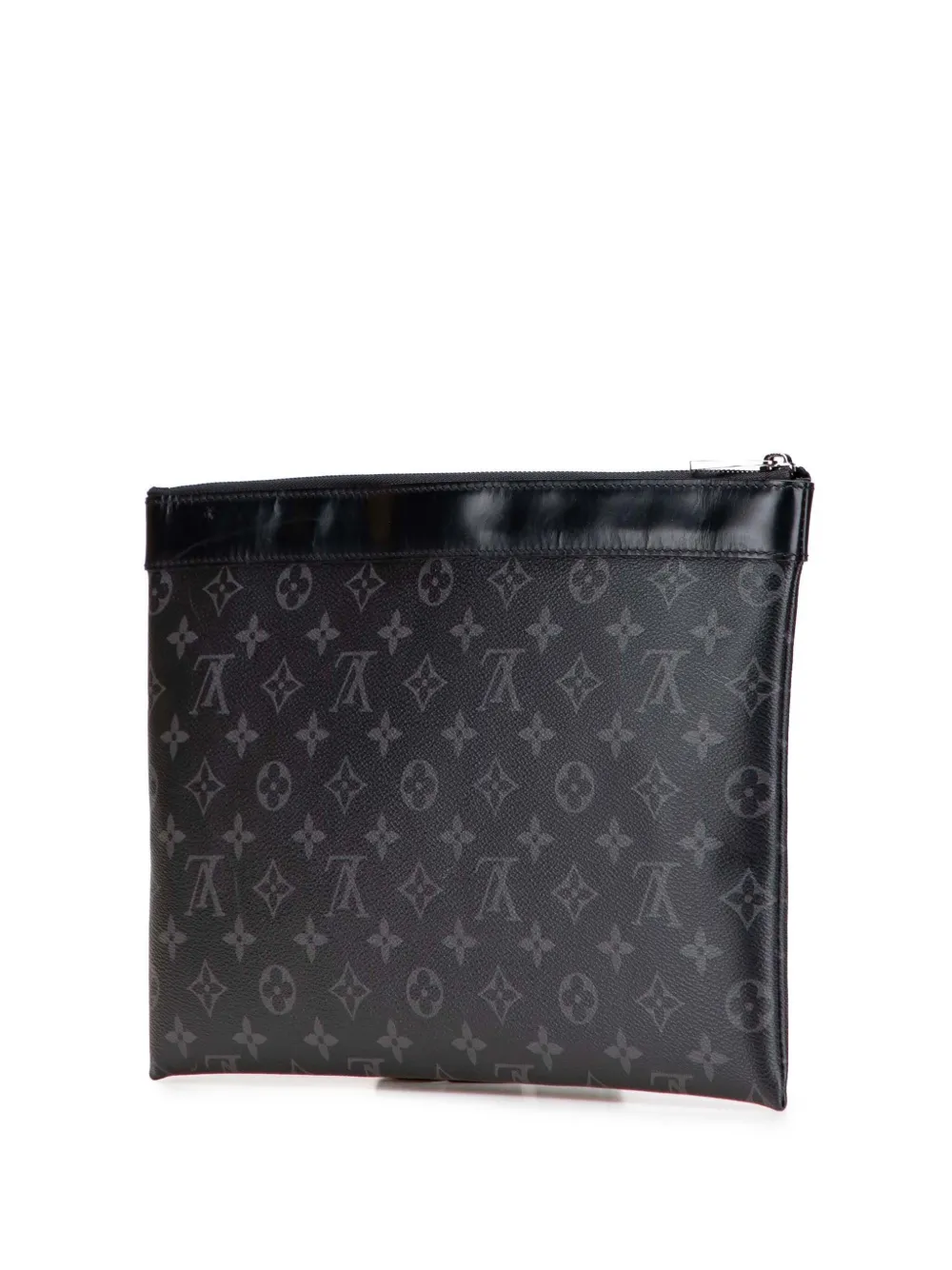 Pre-owned Louis Vuitton 2017 Monogram Eclipse Discovery Pochette Gm Clutch Bag