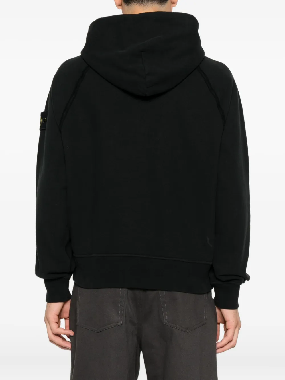 Stone Island Katoenen hoodie Zwart
