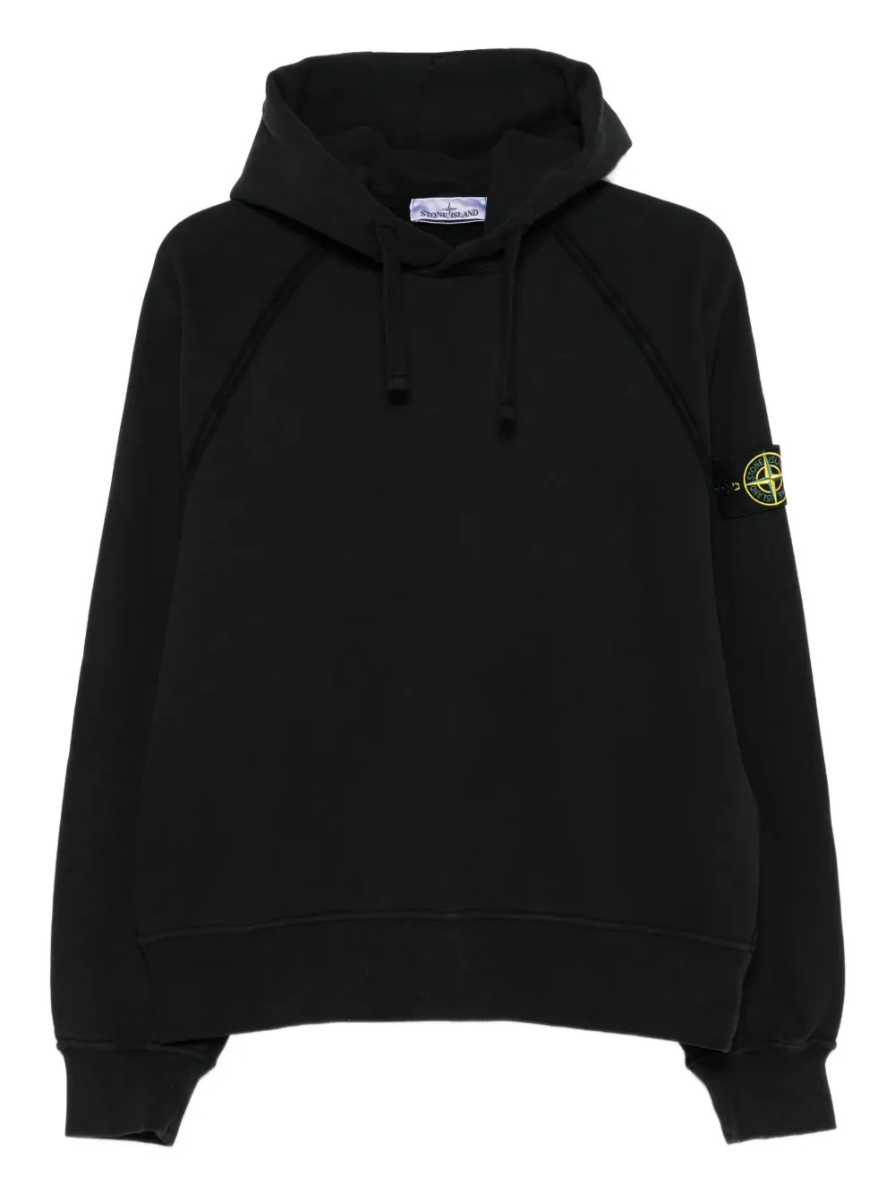 Stone Island cotton hoodie - ブラック Stone Island cotton hoodie - ブラック