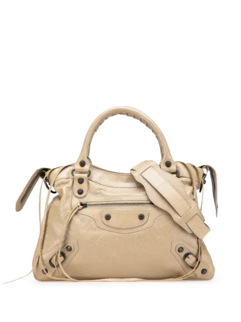 Balenciaga Pre-Owned 2012 Lambskin Motocross Classic Town satchel