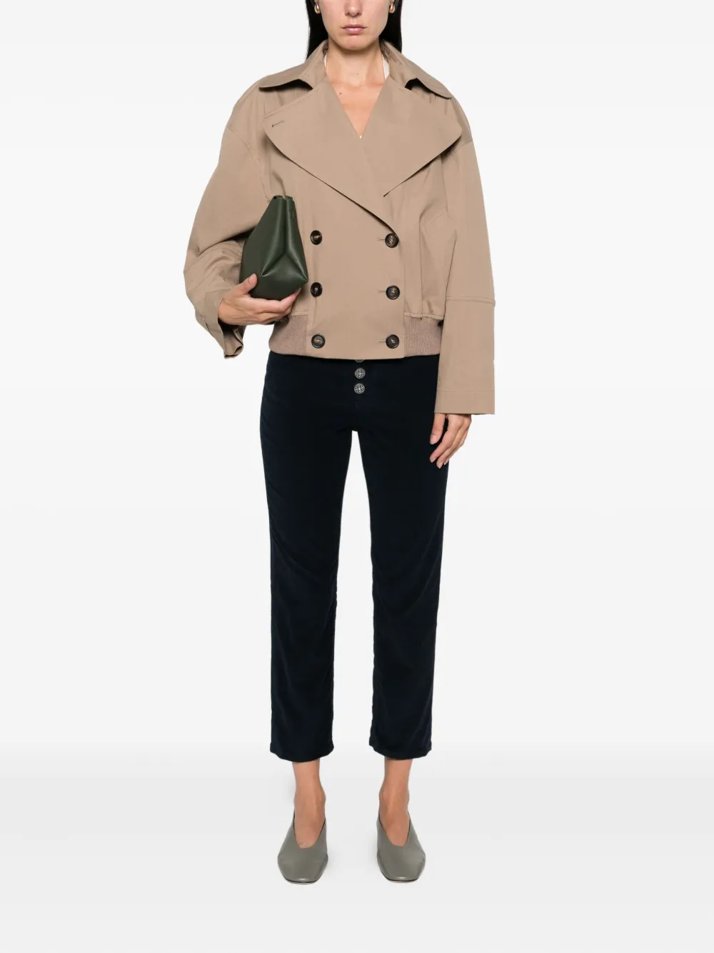 DONDUP button-fly trousers Blauw