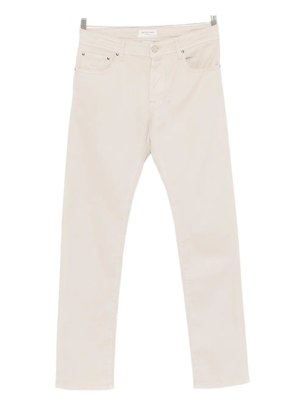 Jacob Cohen Button-fly Trousers In Neutral