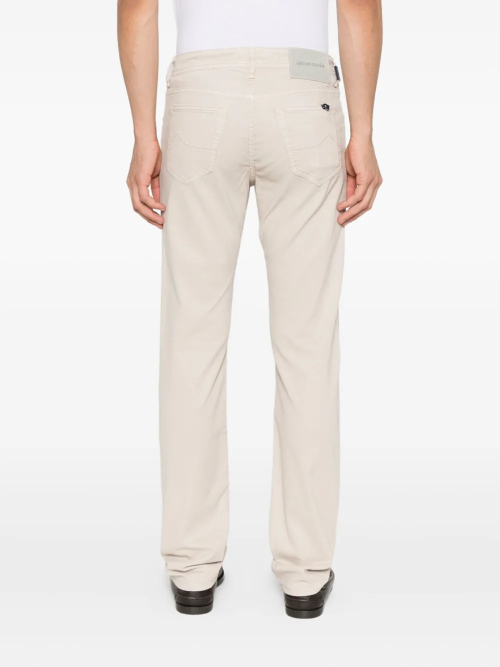 Jacob Cohën Broek met knoopsluiting Beige