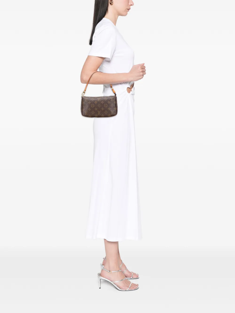 Pre-owned Louis Vuitton 2002 Monogram Pochette Accessoires Shoulder Bag