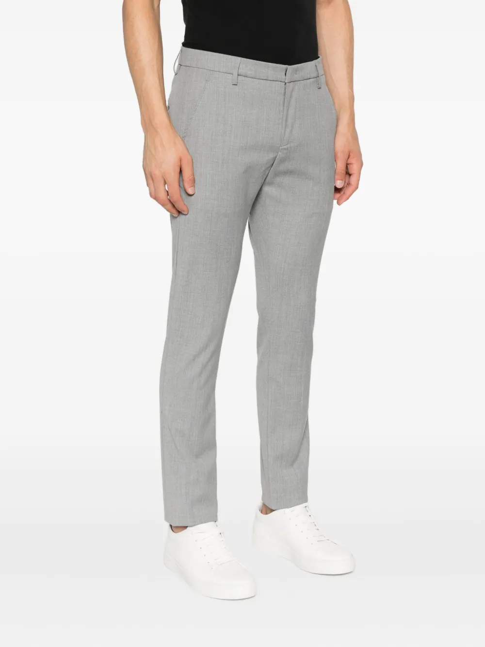 DONDUP Broek met gemêleerd-effect Grijs