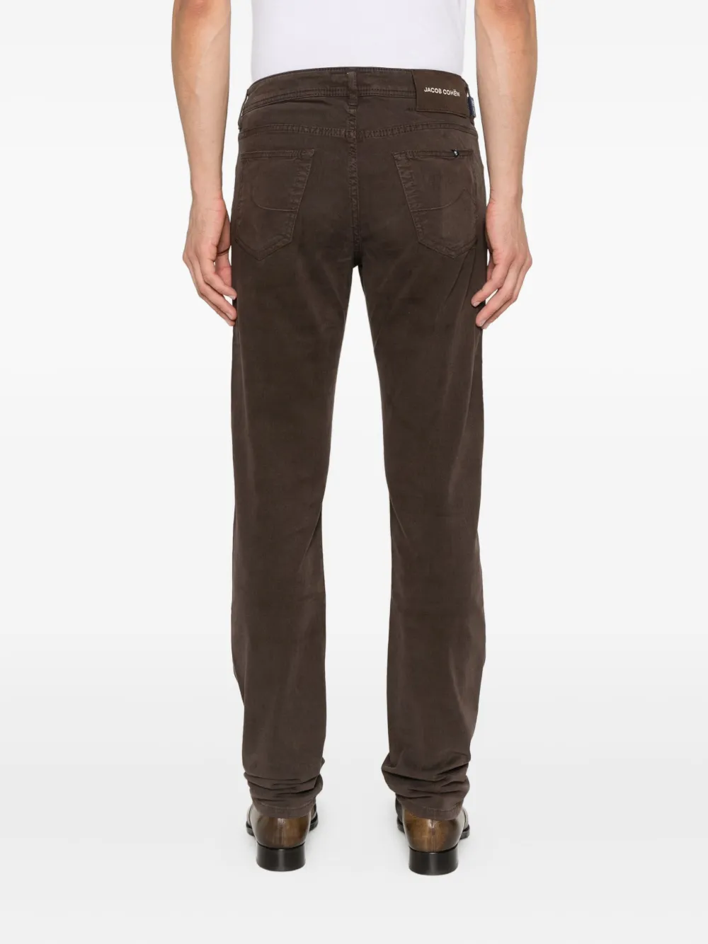 Jacob Cohën Broek met knoopsluiting Bruin