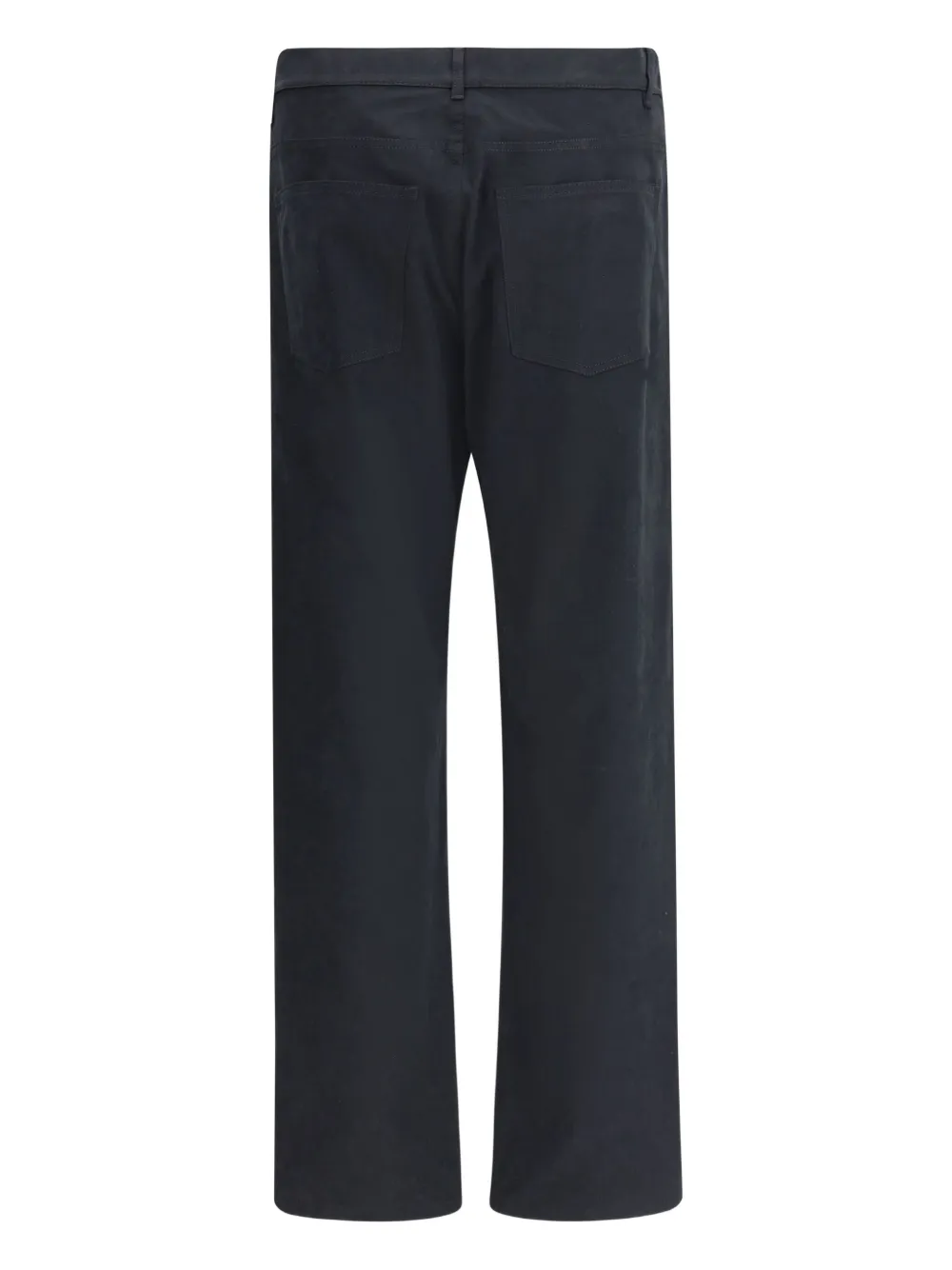 Moschino logo-plaque trousers - Zwart