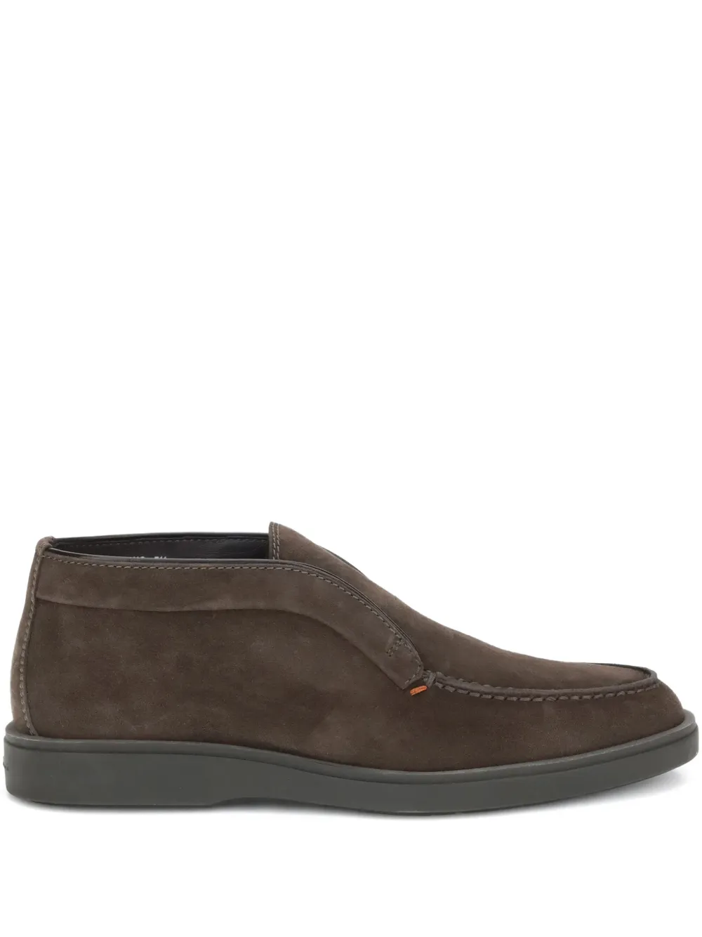 Santoni suede ankle desert boots Brown