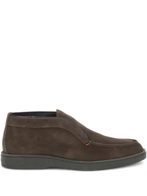 Santoni suede ankle desert boots