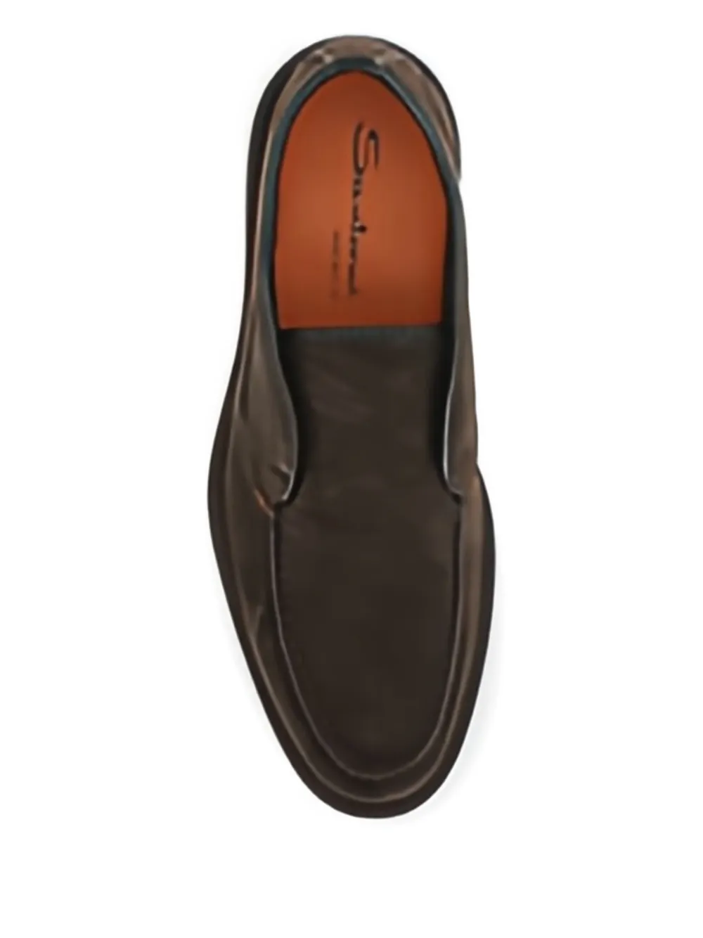 Santoni Brown Suede Slip-on Desert Boot In Brown