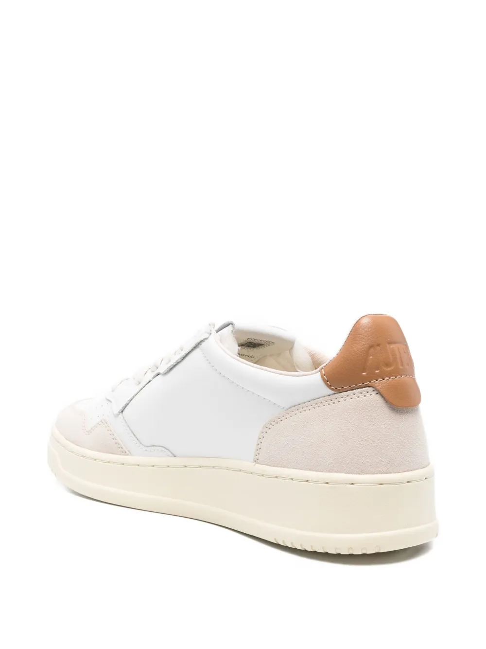 Autry Medalist leather suede trainers White