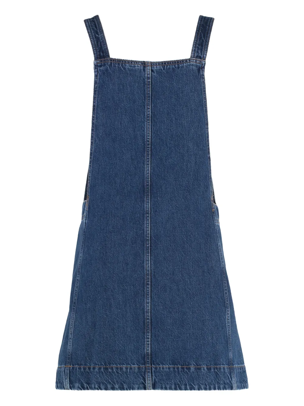 7 For All Mankind Adjustable-strap Denim Dress In Blue