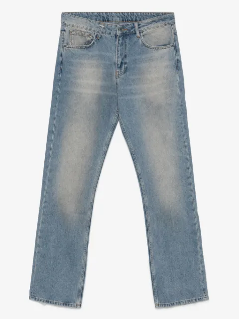 FLÂNEUR frayed-hem cotton jeans