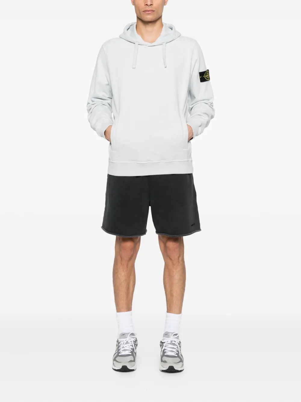 Stone Island Sweater met logopatch Blauw