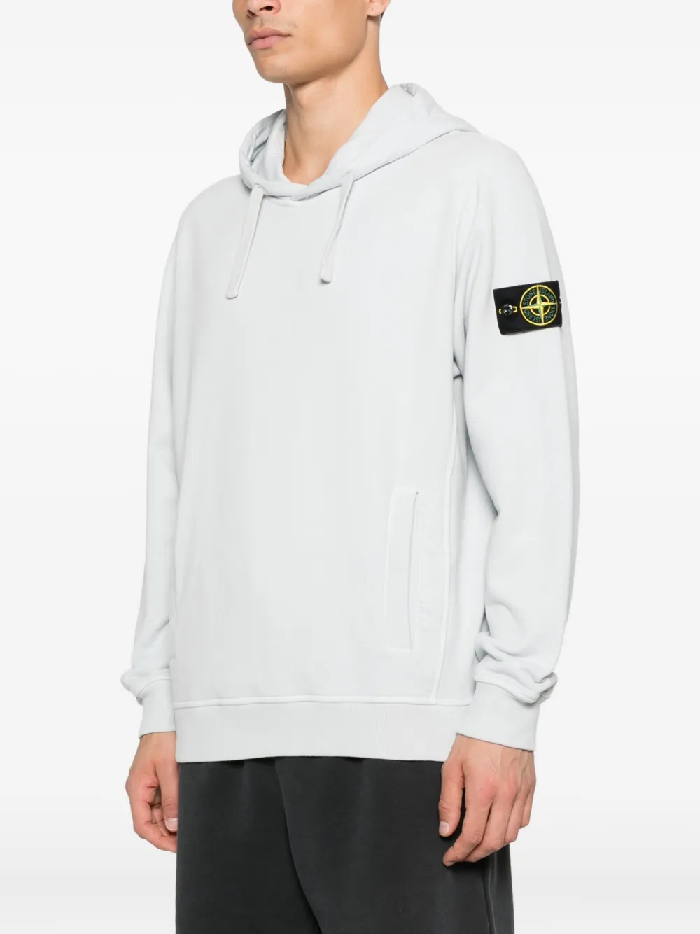 Stone Island Sweater met logopatch Blauw