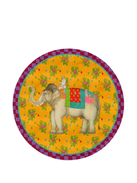 Lisa Corti elephant-print coaster