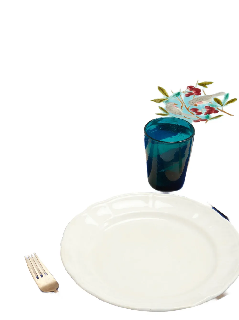Lisa Corti Nizam Stripe Floral Tablecloth (140cm X 240cm) In Blue