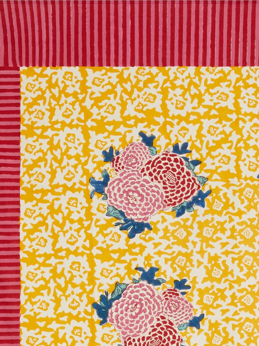 Lisa Corti Arabesque Corolla Rectangular Tablecloth In Yellow