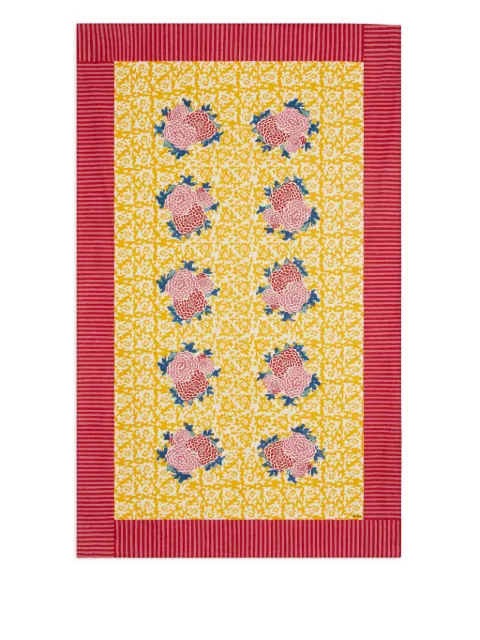Lisa Corti floral-print cotton tablecloth (240cm x 140cm)