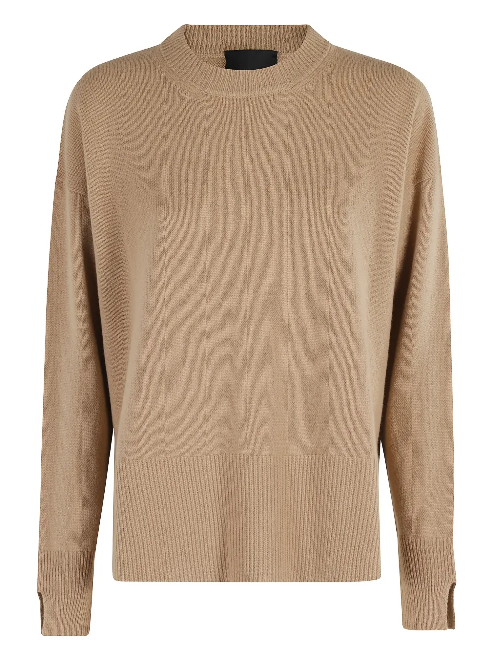 ribbed-hem cashmere-silk blend sweater